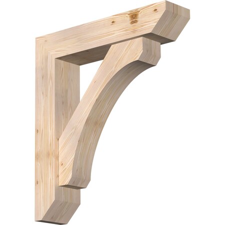 Ekena Millwork Legacy Slat Smooth Bracket w/ Offset Brace, Douglas Fir, 7 1/2"W x 34"D x 38"H BKT0806X34X38LEC06SDF